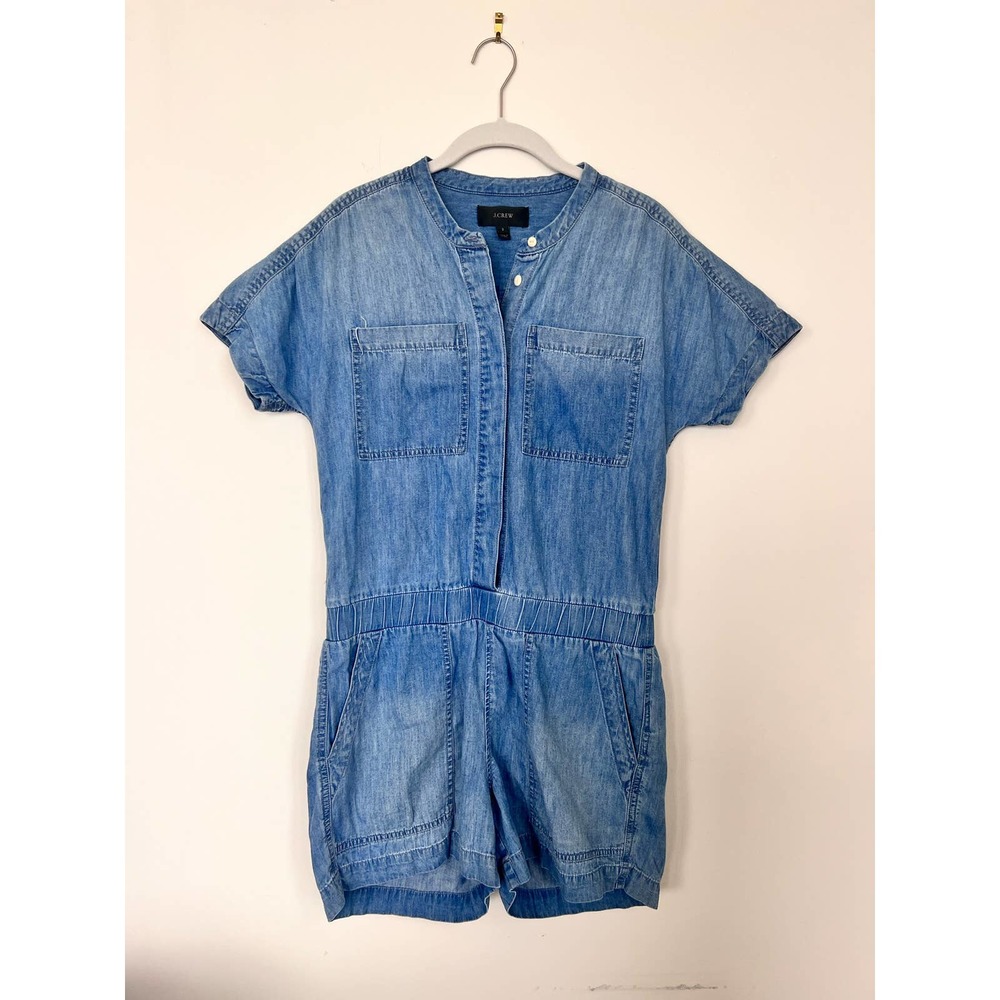 J.CREW Denim Chambray Romper / Jumpsuit